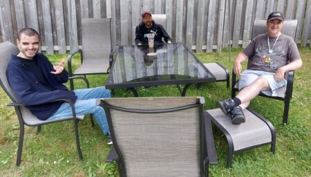 People Supported hanging out with new patio set empower simcoe