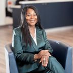 Business leader sitting in chair