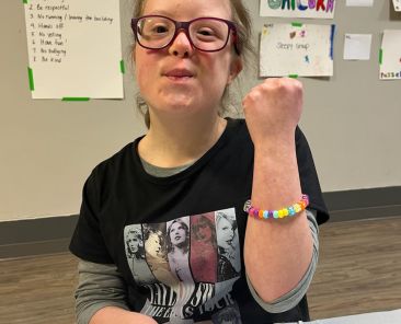 Kathryn-made-a-bracelet