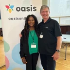 Claudine and OASIS CEO Robert Walsh