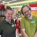 Dollar Tree Manager Jessica McIntyre and Paul