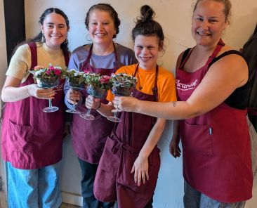 Fleurish - Lauren Tetford Fresh Start Program Coordinator, Ciara Reid, Kendal Serre, Emily Day Fleurish founder 904x903