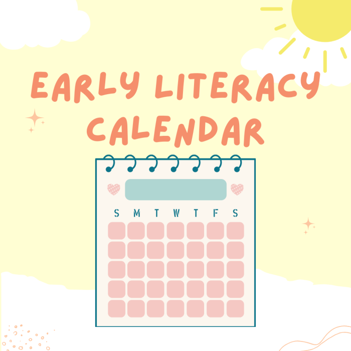 Early Literacy Calendar