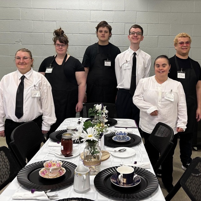 Job Readiness Dining Experience participants sq