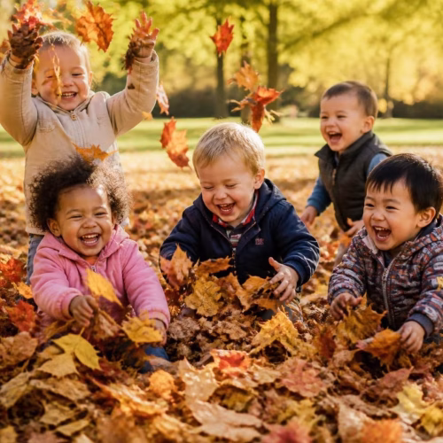 Playing in Leaves