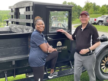 Claudine and Oro-Medonte Mayor Harry Hughes