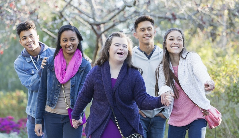 youth walking together