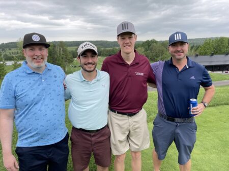 Winning foursome Team Roch Langevin