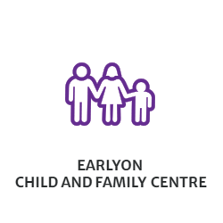 EarlyON Child & Family Centre - Clip art image of parents and child